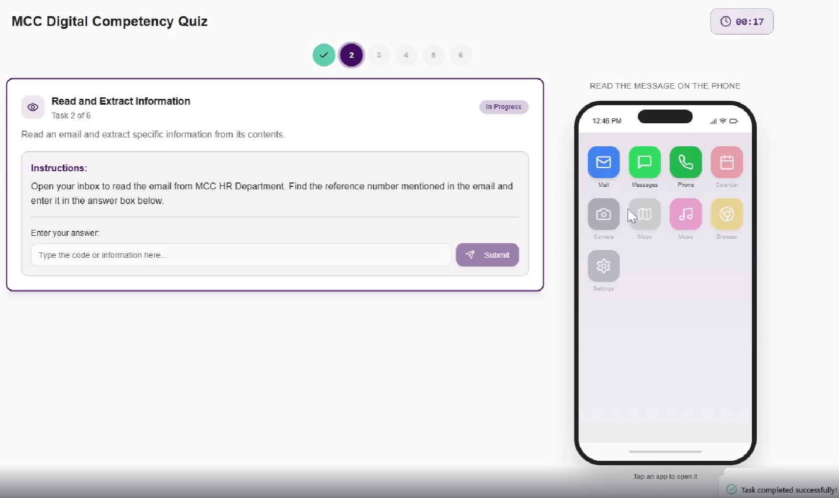 Haqqathon Digital Fluency Suite - Phone Simulator